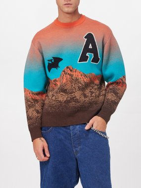 Aries Cave They Verdant wool-blend sweater