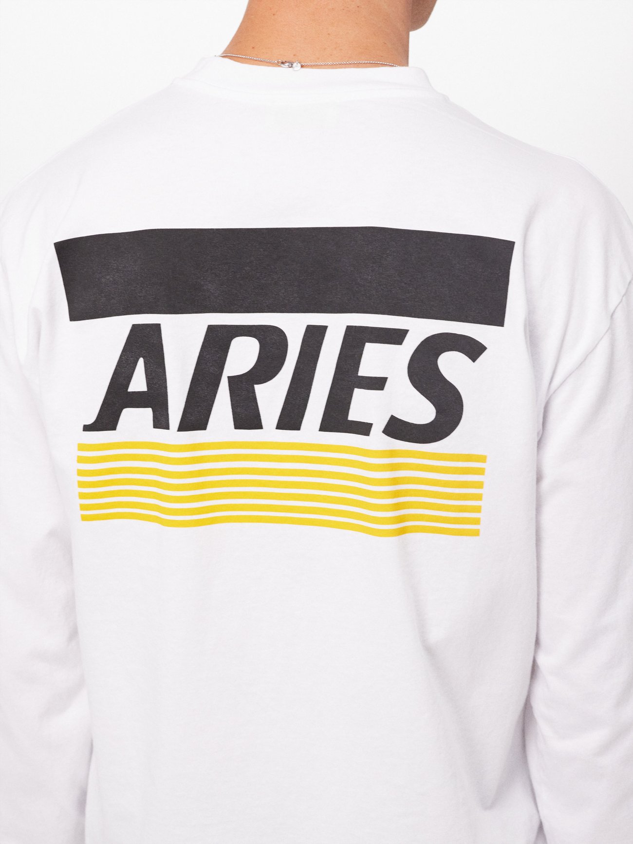 White Credit card-print cotton-jersey T-shirt, Aries