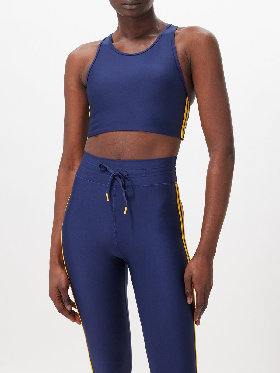 The Upside Oxford Nora recycled-blend longline sports bra