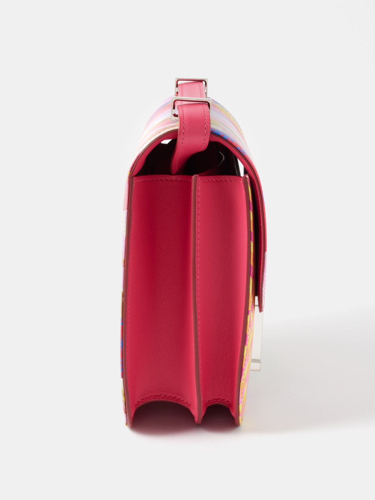 Pink Hermès Constance 24cm cross-body bag, MATCHES x Sellier