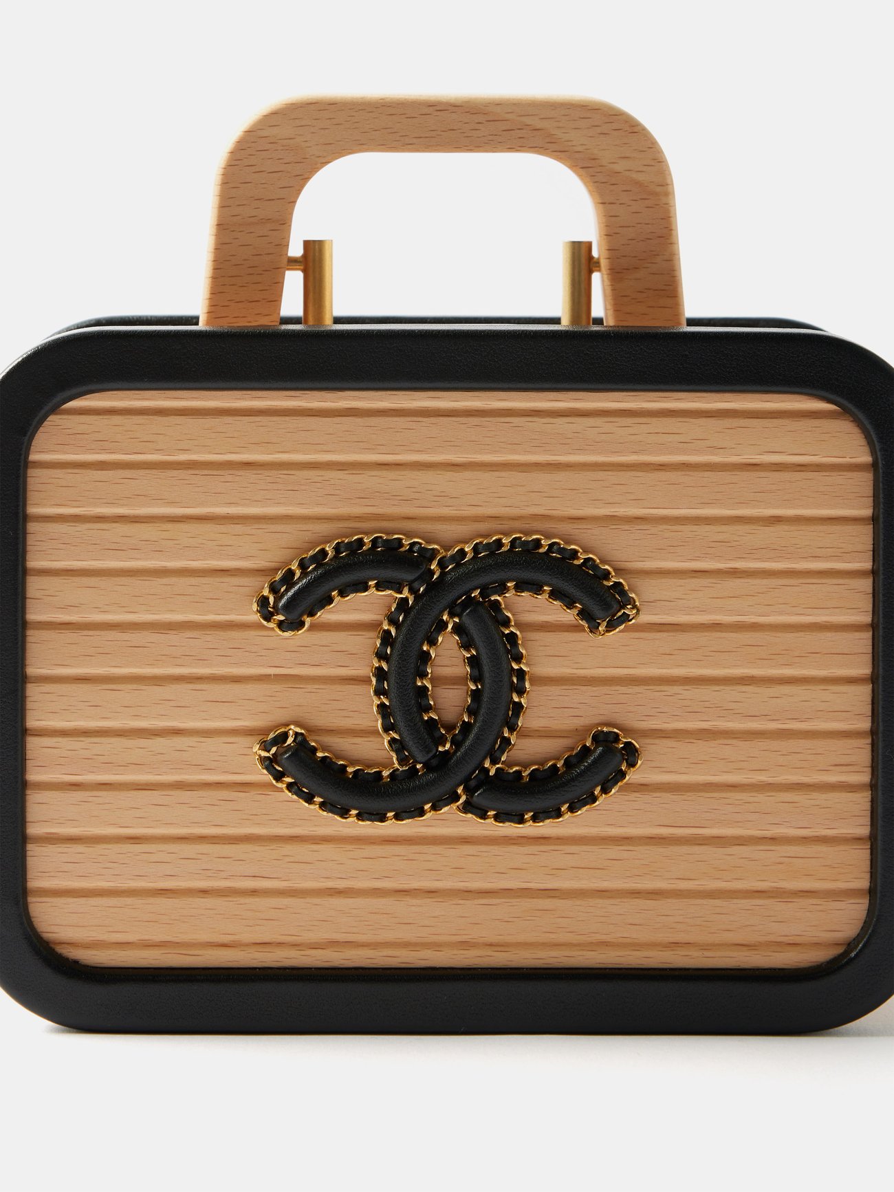 Brown Chanel Cruise 2022 vanity case, MATCHES x Sellier