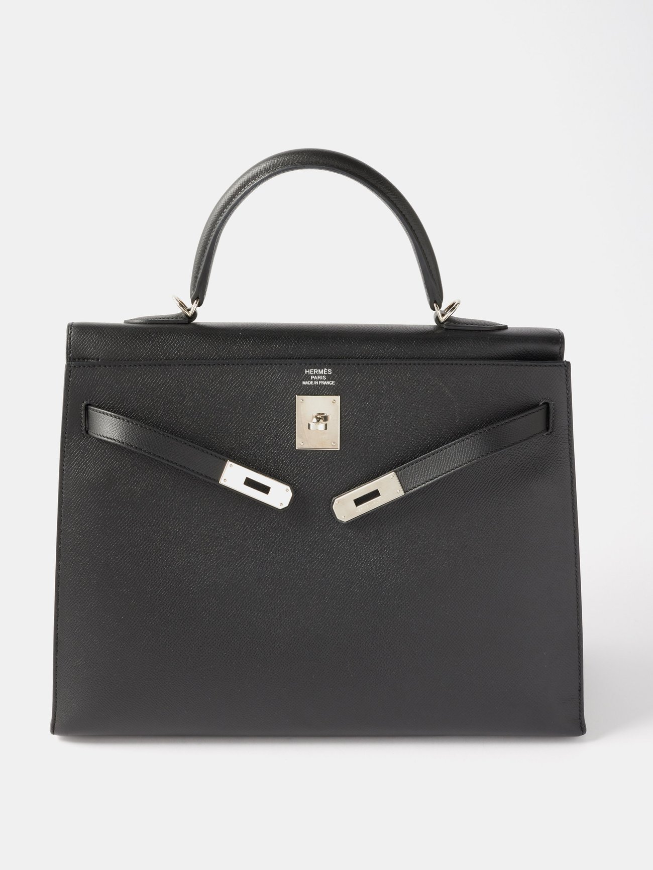 Black Hermès Kelly 35cm handbag