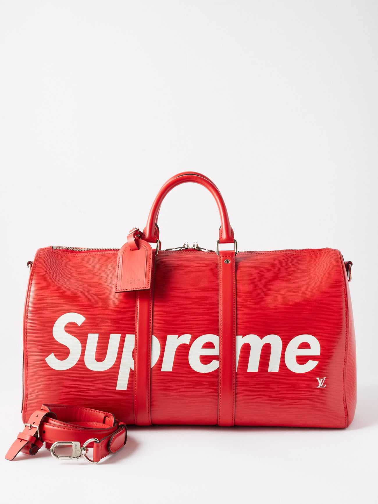 MATCHES X Sellier Louis Vuitton X Supreme 35cm Backpack - Red