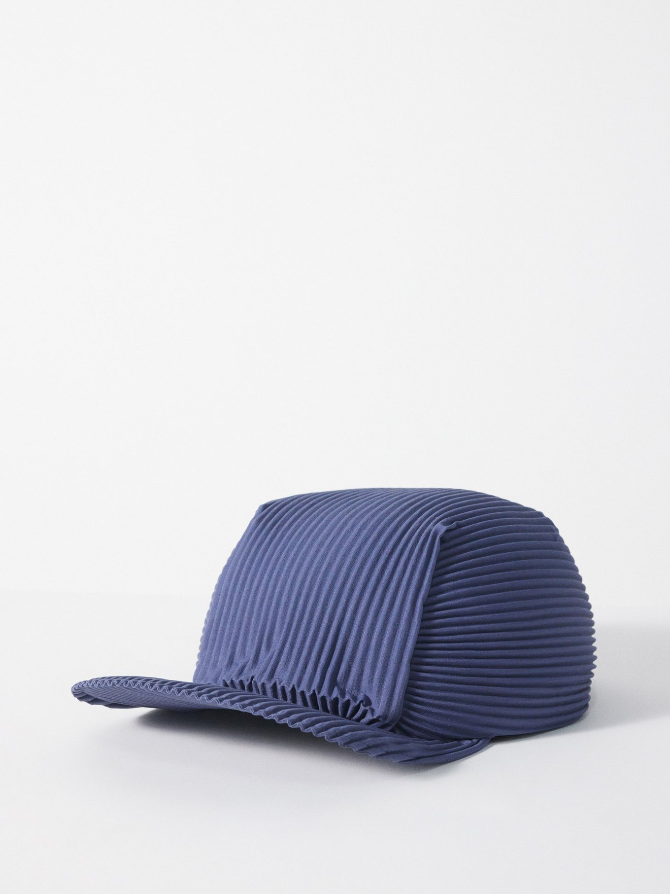 Blue Technical-pleated baseball cap | Homme Plissé Issey Miyake
