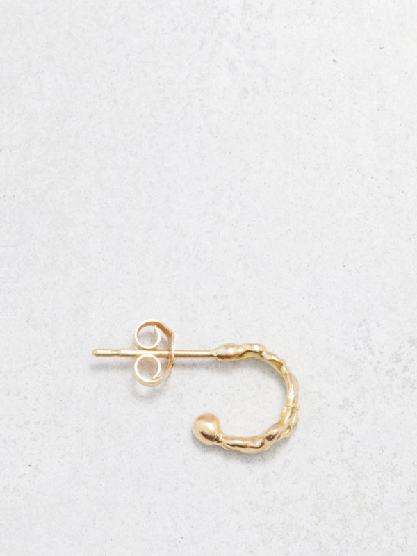 Healers 18kt recycled gold single earring