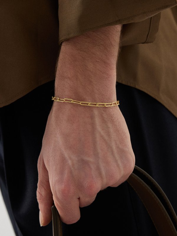 Healers Textured 18kt recycled gold bracelet