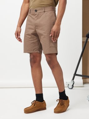 OLIVER SPENCER Osborne Straight-Leg Slub Organic Linen Shorts for