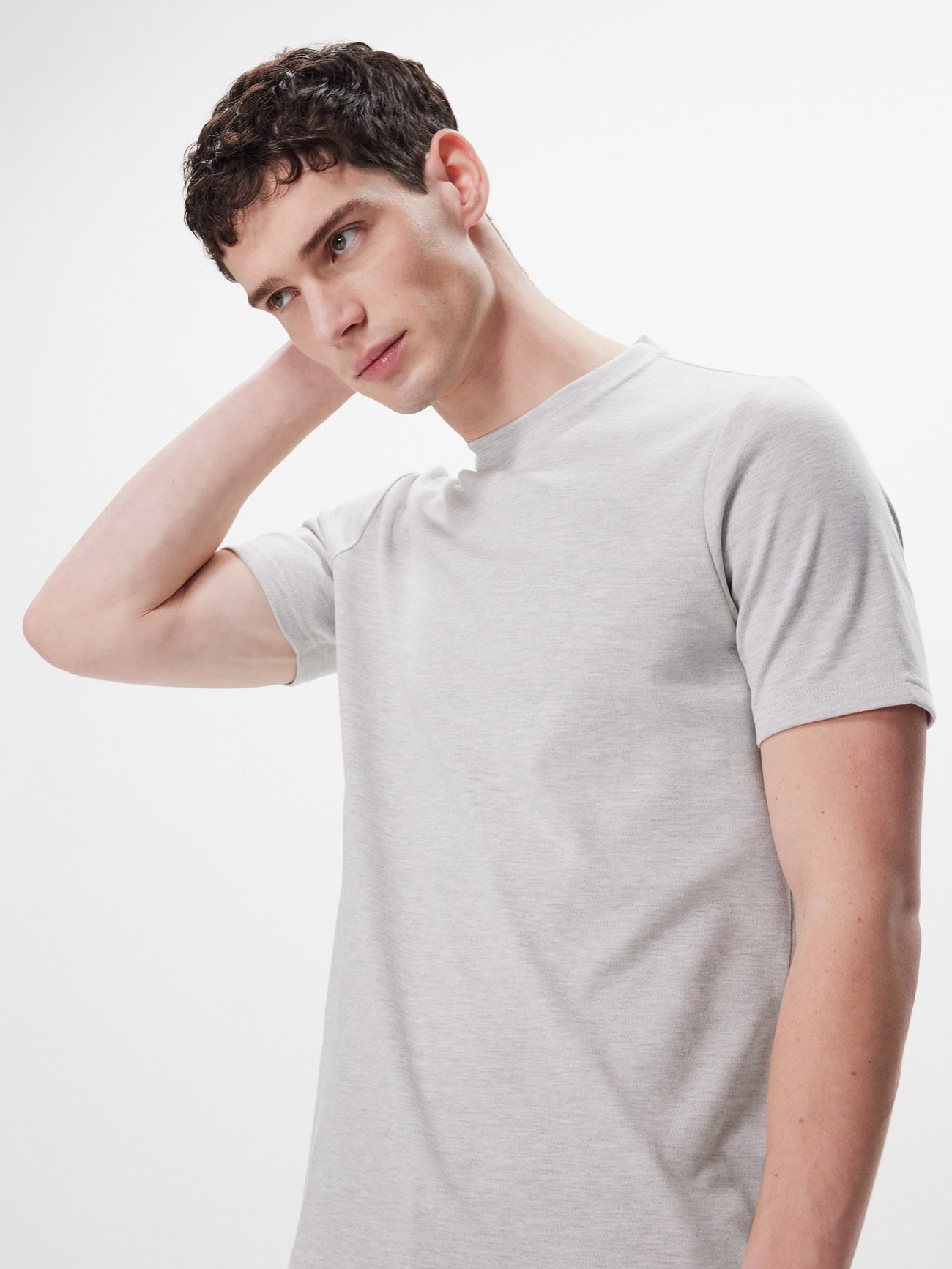 Grey Heavy organic cotton-jersey T-shirt, Oliver Spencer