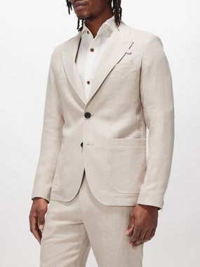 Oliver Spencer Mansfield linen suit jacket