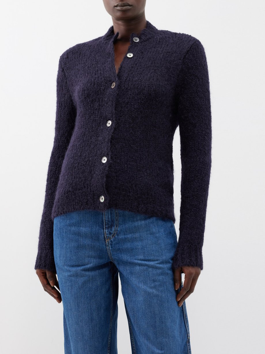 Navy Oma cardigan | OUR LEGACY | MATCHES UK