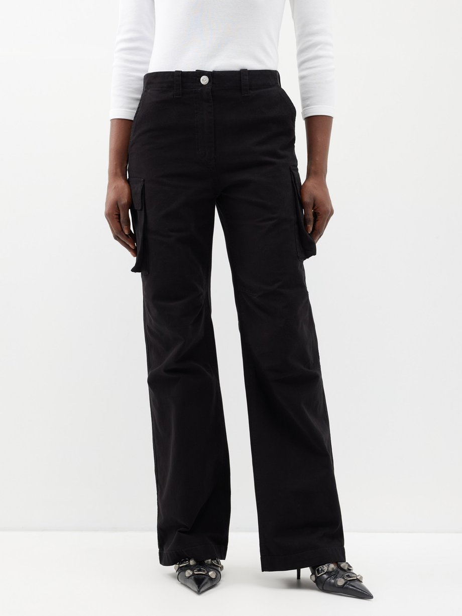 Buy Topshop Balloon Washed Cotton Cargo Trousers - Khaki At 32% Off |  Editorialist