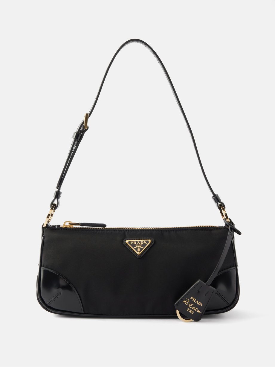 Prada: Black Soft Padded Re-Nylon Mini Bag