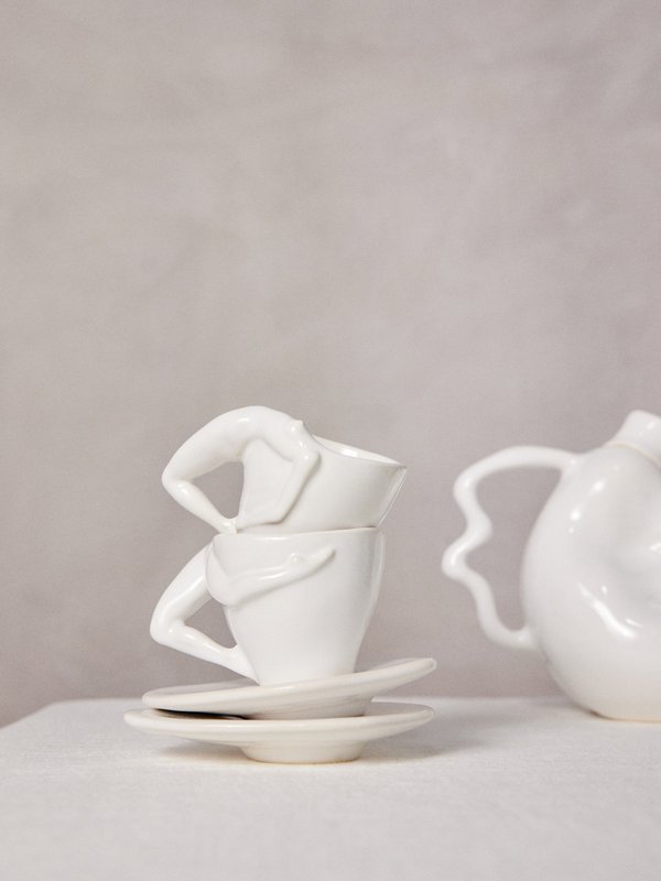Anissa Kermiche Set of two Espresso Yourself stoneware cups