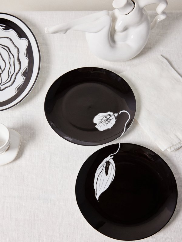 Anissa Kermiche Set of four Forniplates porcelain plates