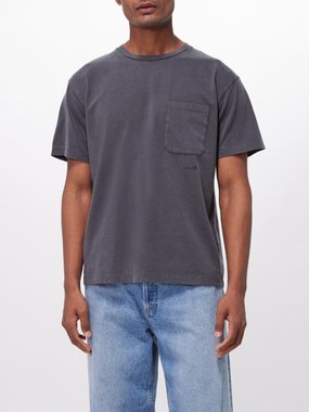 FRAME Patch-pocket cotton-jersey T-shirt