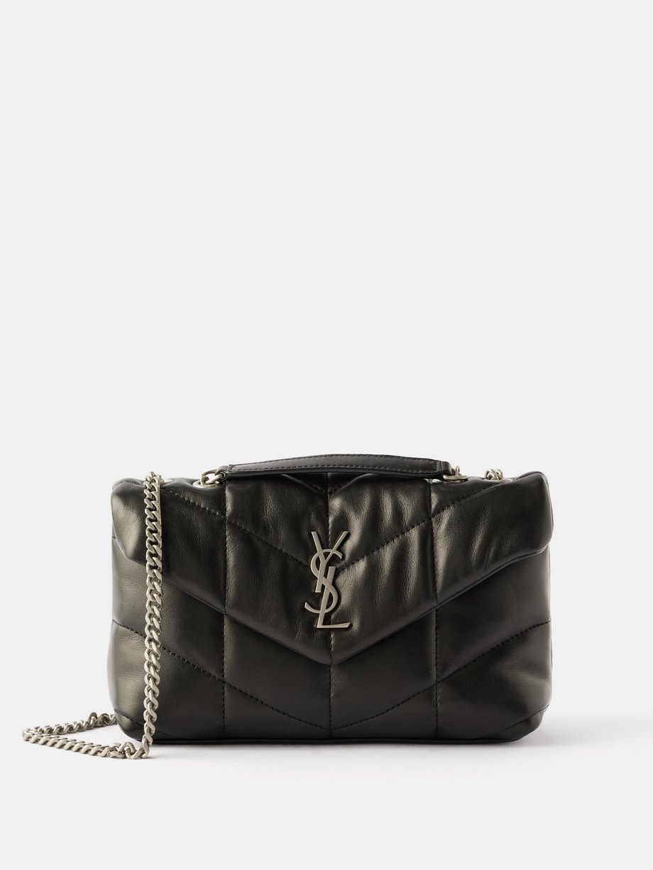 Saint Laurent Toy Loulou Puffer Quilted Leather Crossbody Bag In