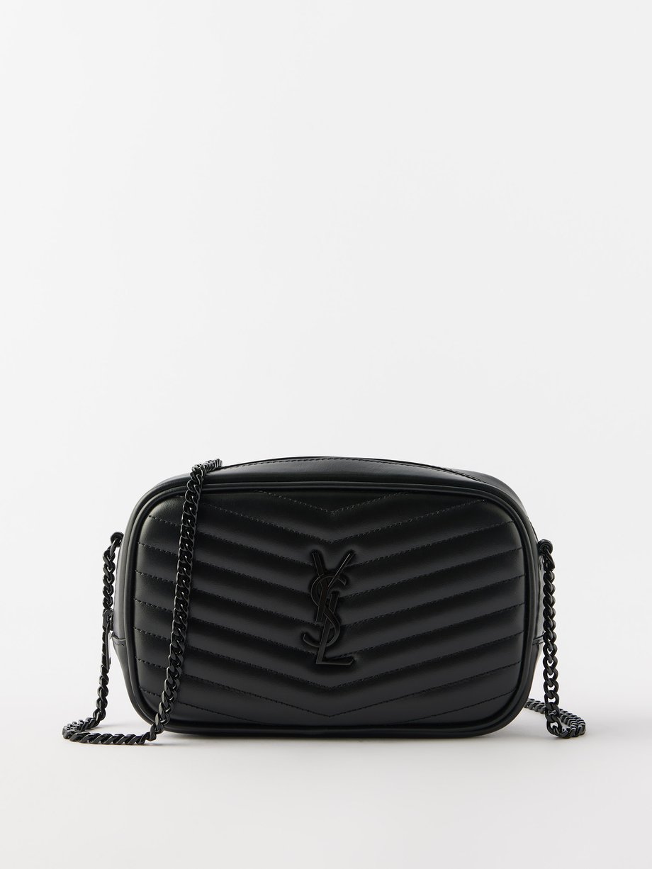 Black Lou mini quilted-leather cross-body bag