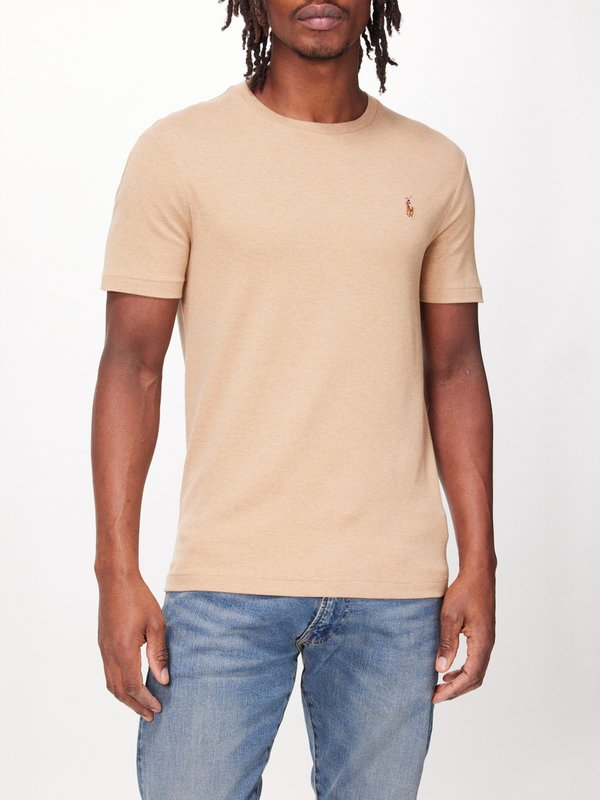 Polo Ralph Lauren Logo-embroidered short-sleeve cotton T-shirt