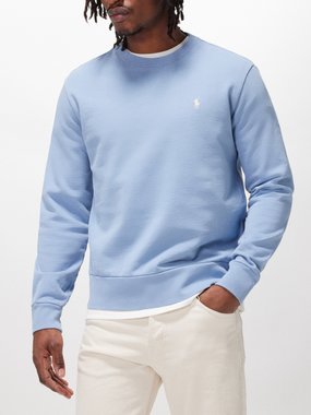 Polo Ralph Lauren Logo-embroidered cotton-jersey sweatshirt