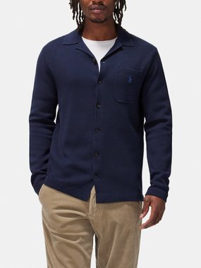 Polo Ralph Lauren Logo-embroidered knitted-cotton cardigan