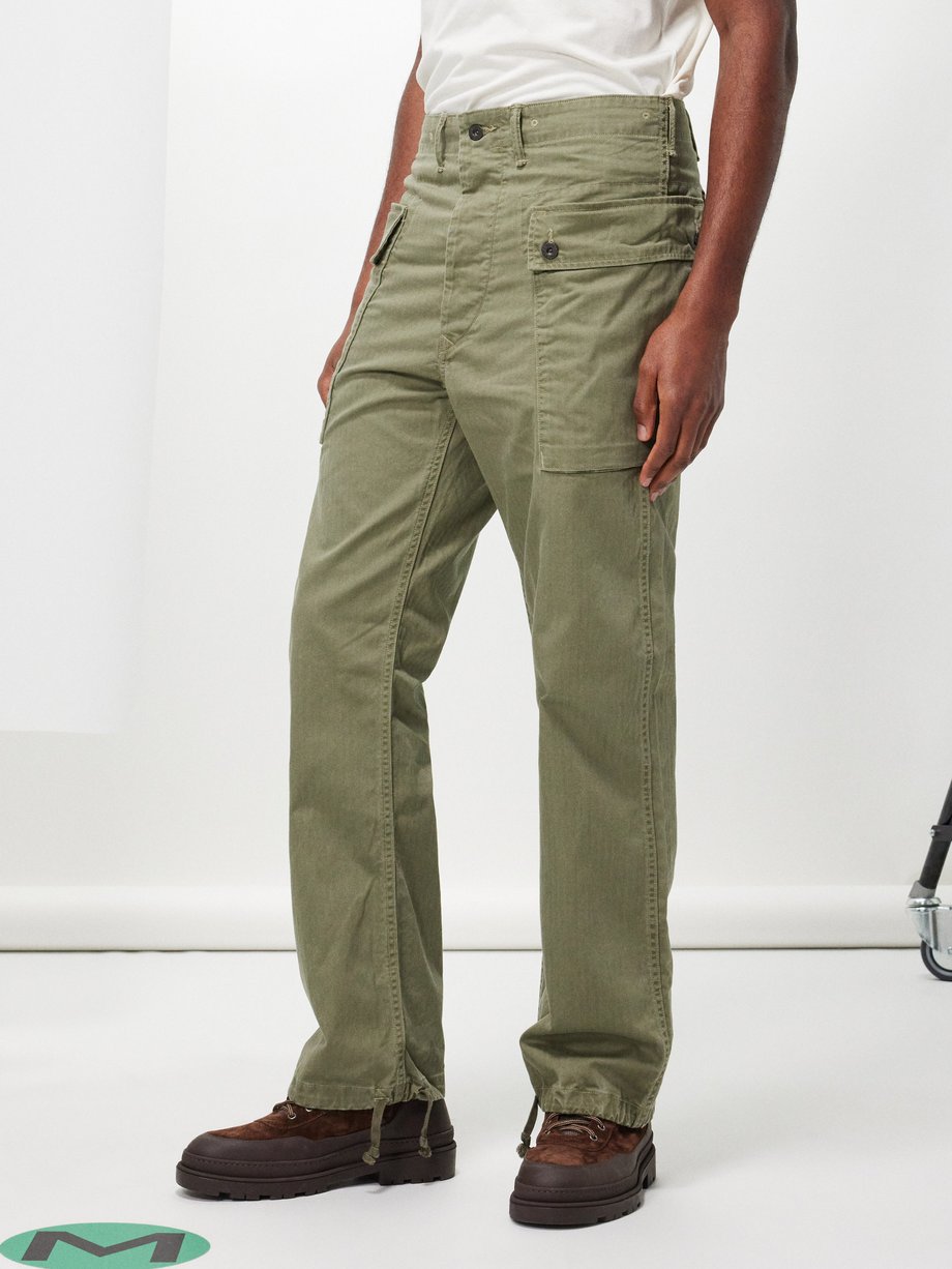 Khaki Double Pocket Cargo Trousers | New Look