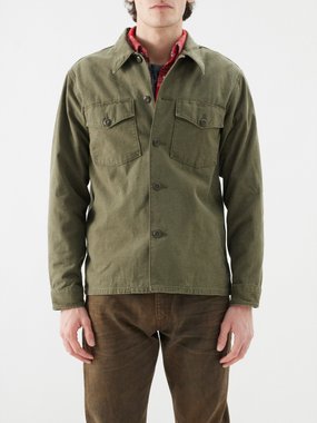 RRL Flap-pocket cotton overshirt