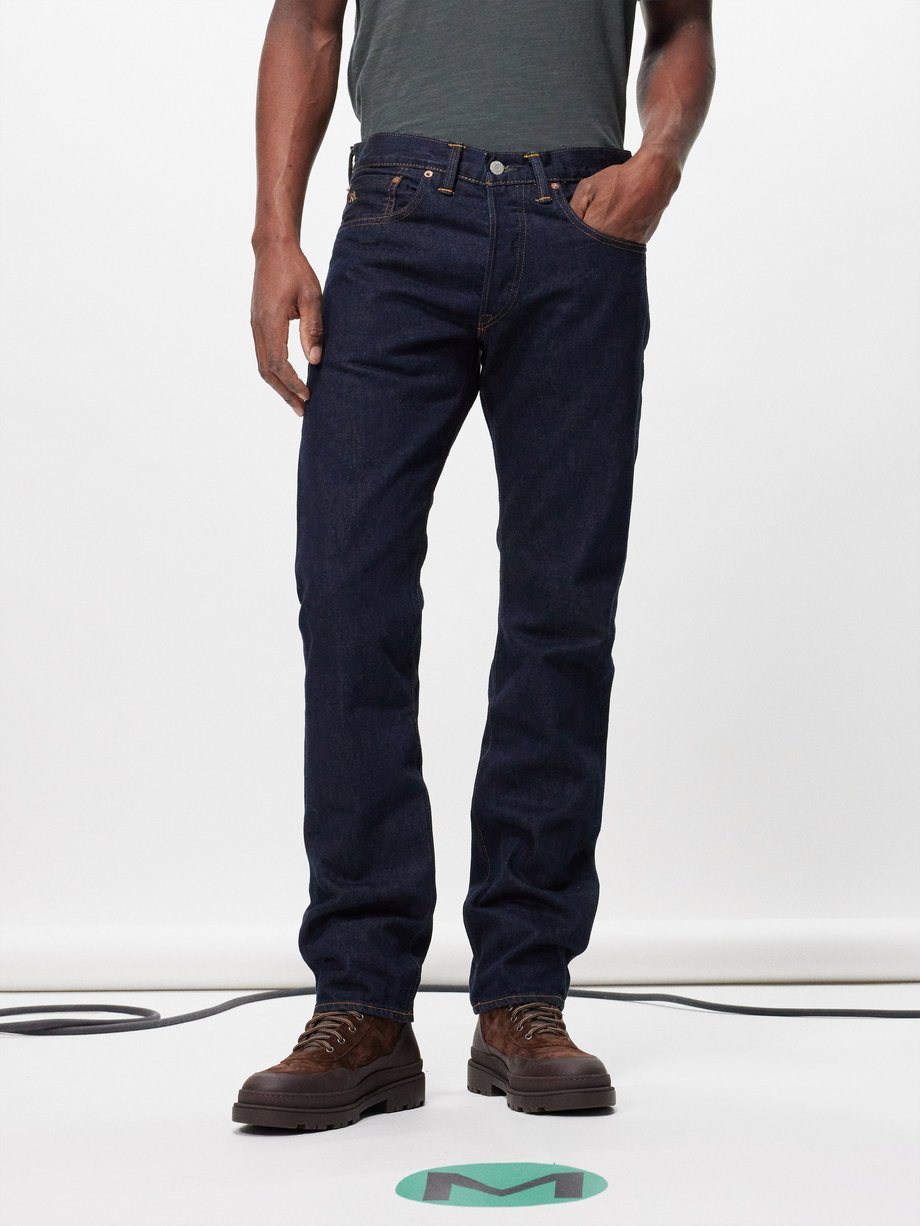 Slim-leg selvedge-denim jeans video