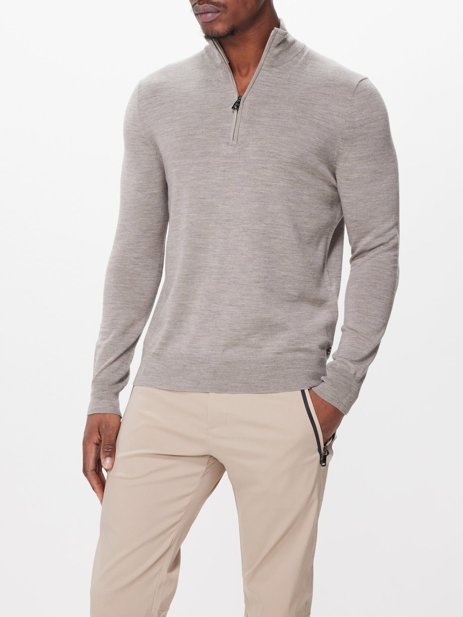 Bogner Jouri half-zip virgin-wool golf sweater