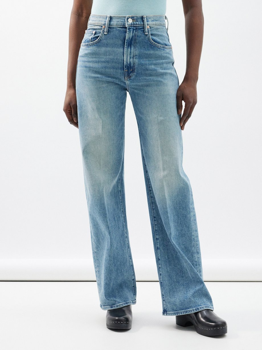 Blue The Lasso Sneak wide-leg jeans | MOTHER | MATCHES UK
