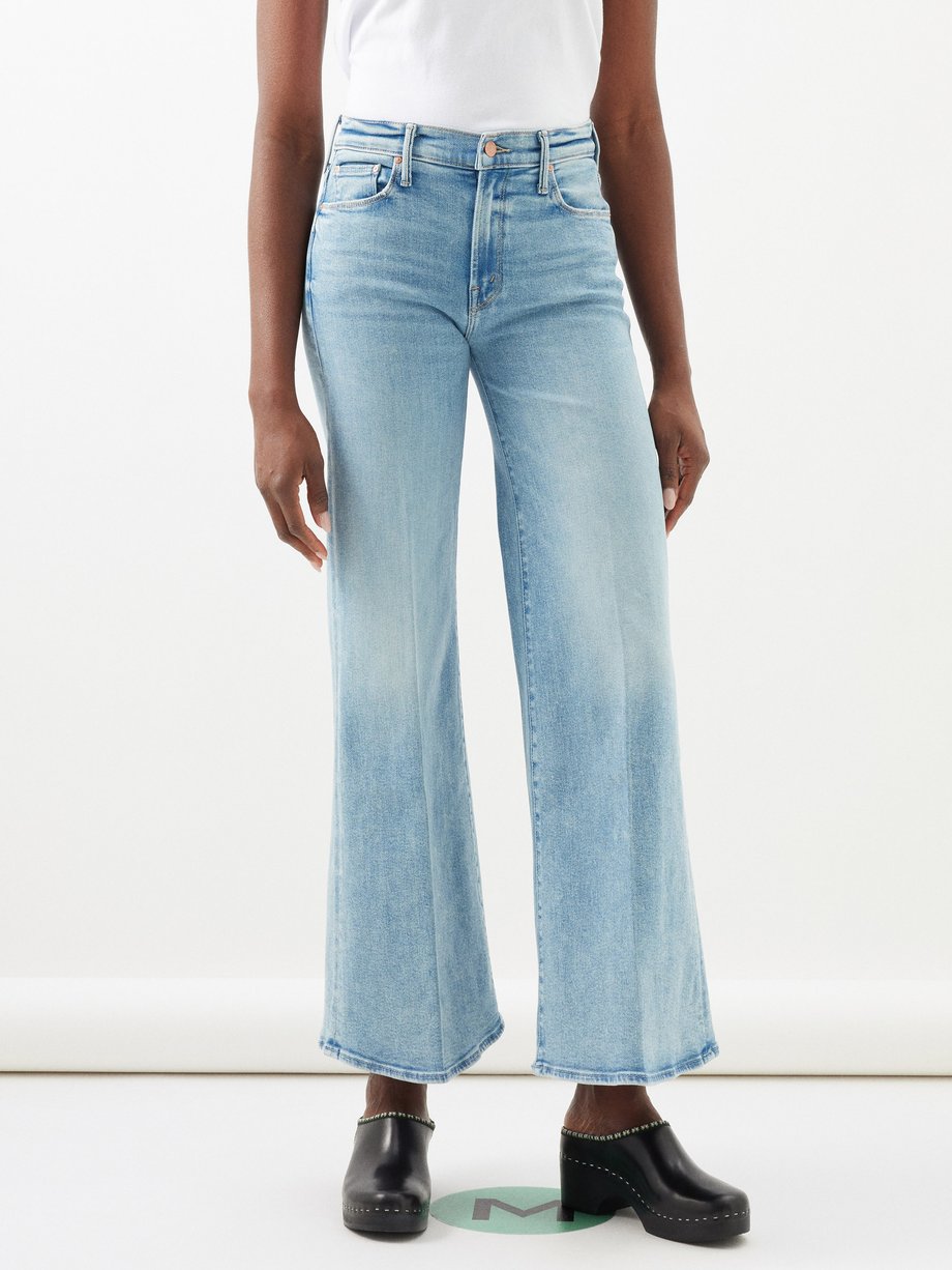 Blue The Twister Skimp wide-leg jeans | MOTHER | MATCHES UK