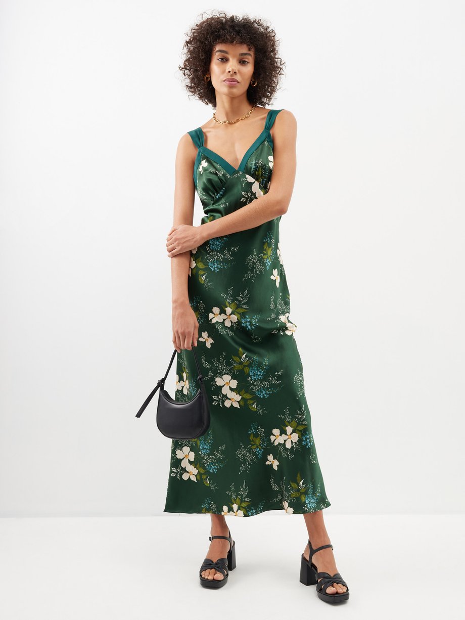 Reformation Neola floral-print silk midi dress
