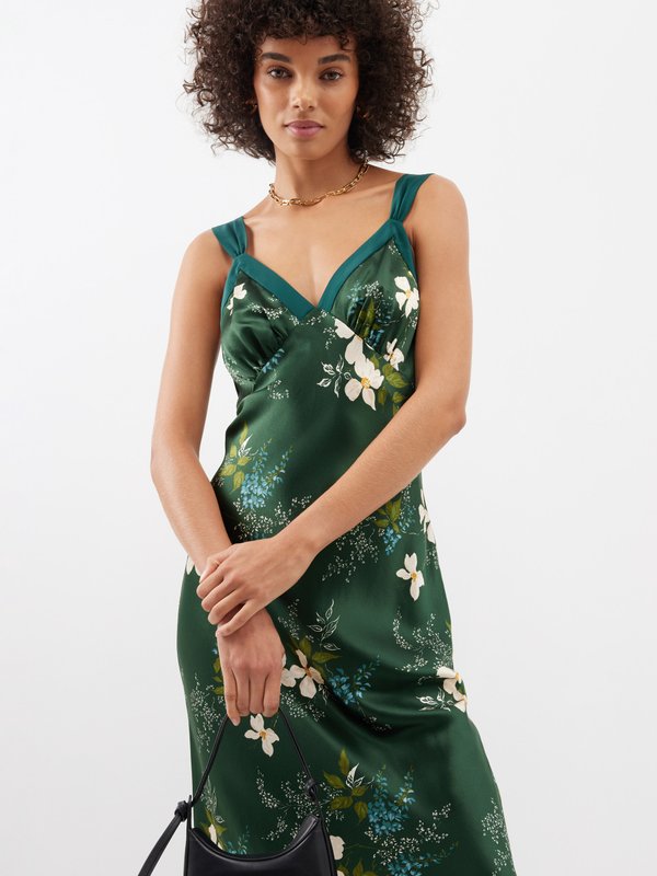 Reformation Neola floral-print silk midi dress