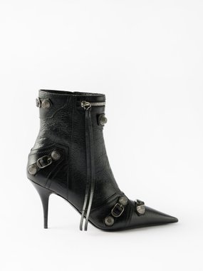 Balenciaga Cagole 90 leather ankle boots