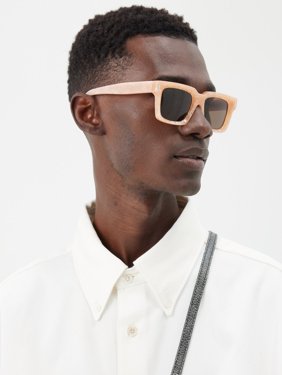 CELINE HOMME Square-Frame Acetate Sunglasses for Men