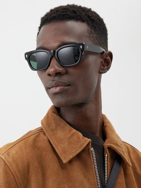Bottega Veneta Bold Ribbon Acetate Sunglasses in Brown | The New Trend