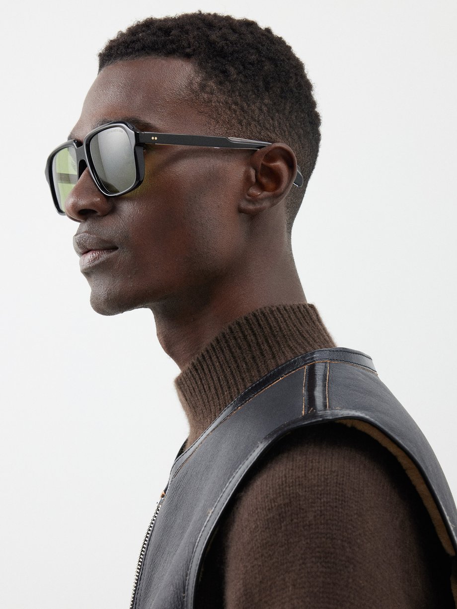 Cutler And Gross 1397 square acetate sunglasses