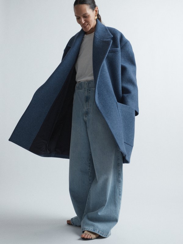 Raey Super oversized wool-blend coat