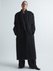 Oversized mohair and wool-blend overcoat