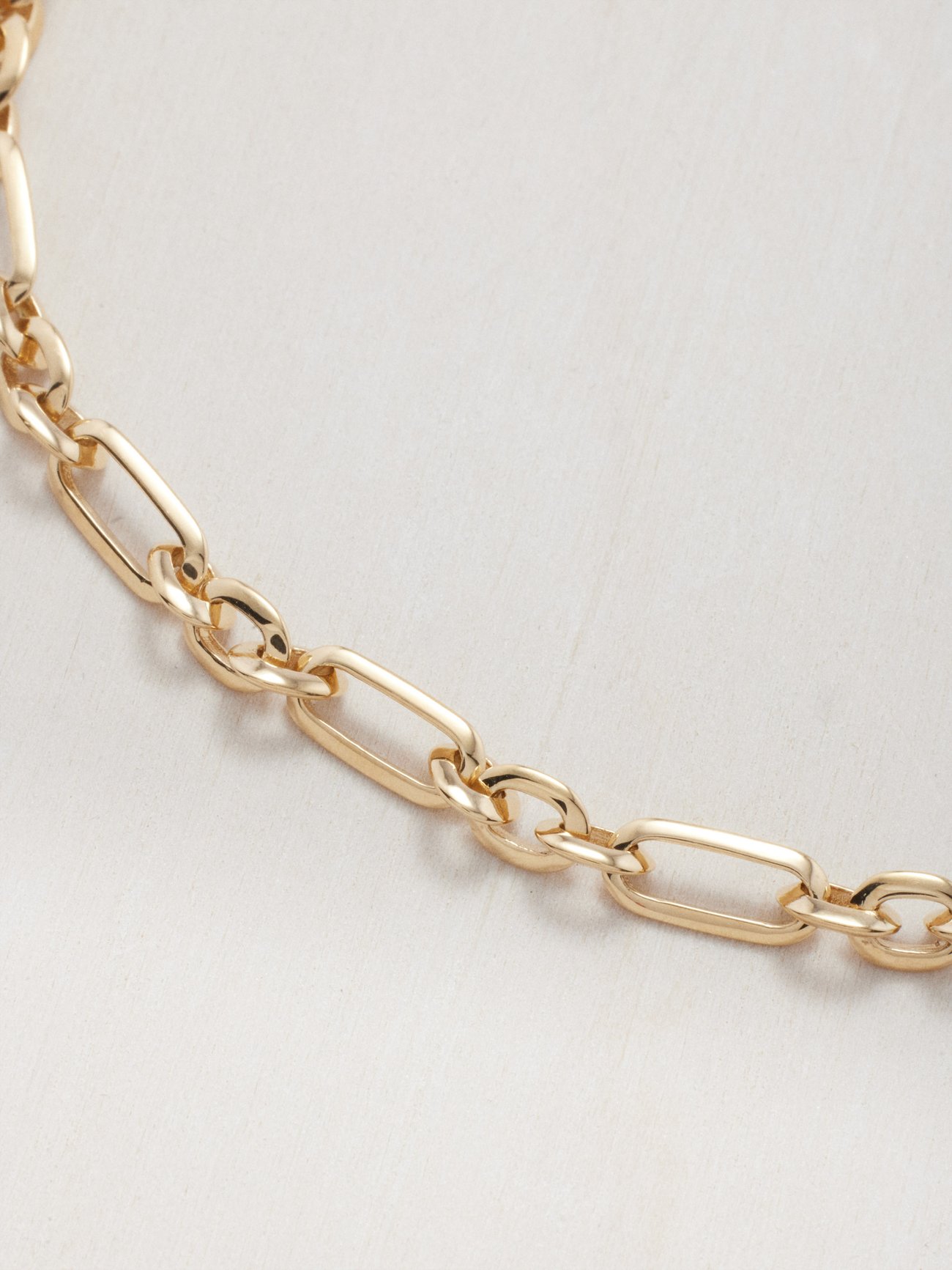 Figaro Link Chain Bracelet - Lizzie Mandler