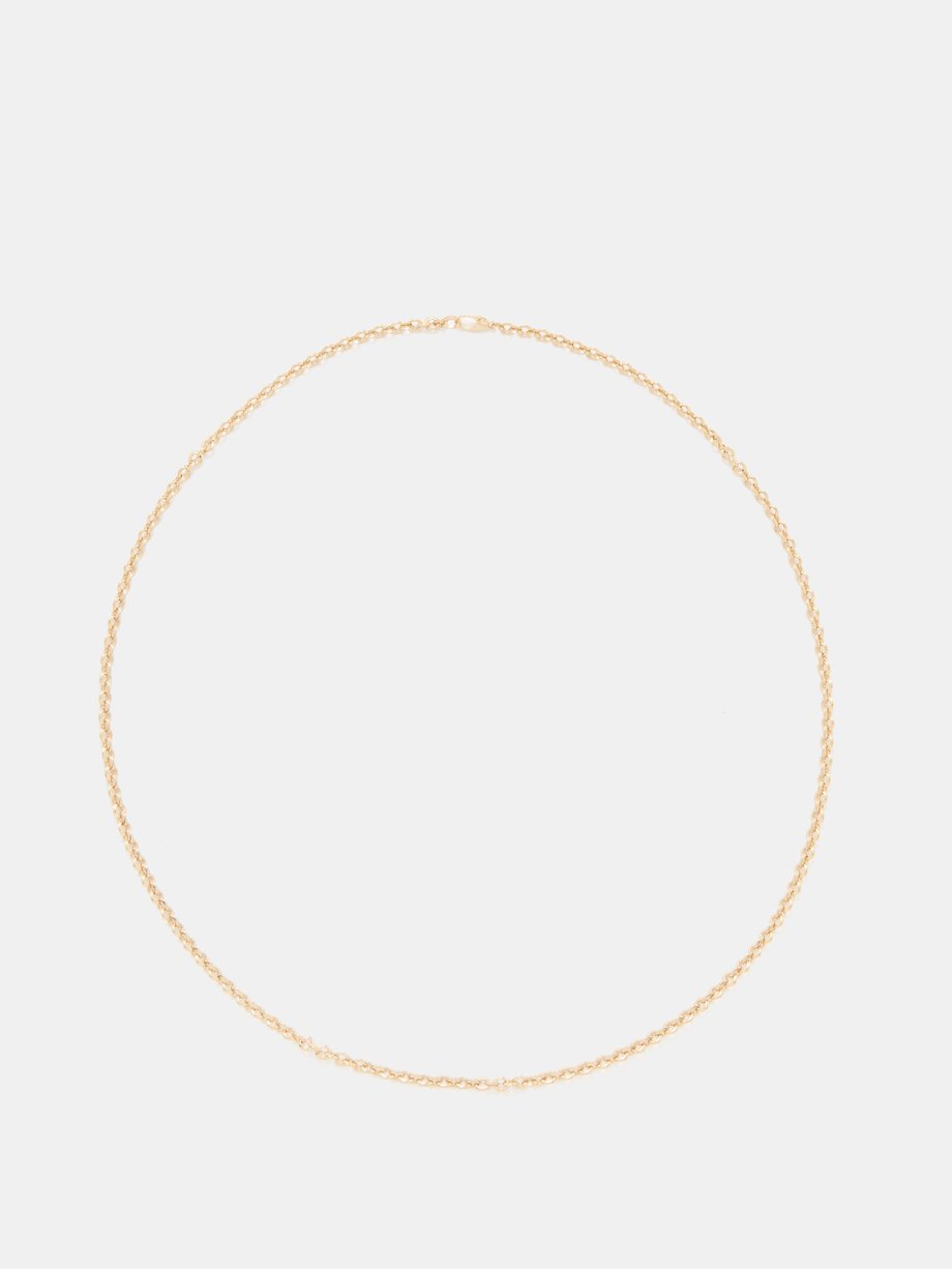 Gold Knife Edge 18kt gold necklace | Lizzie Mandler | MATCHESFASHION UK