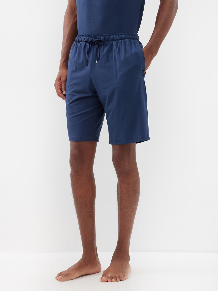Navy Basel modal-blend pyjama shorts | Derek Rose | MATCHES UK