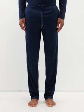 Mens Zimmerli blue Thermal Trousers