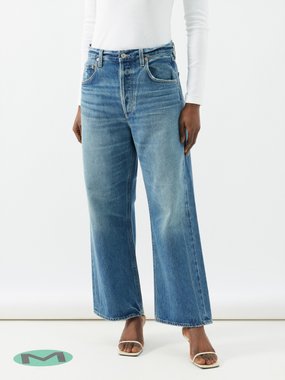 Citizens of Humanity Gaucho Vintage High-Rise Crop Wide-Leg Jeans