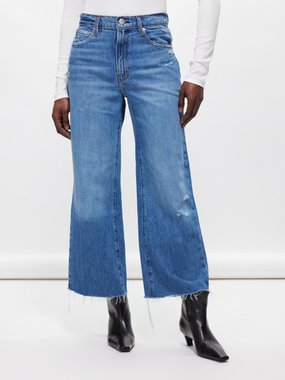 FRAME The Relaxed distressed straight-leg jeans
