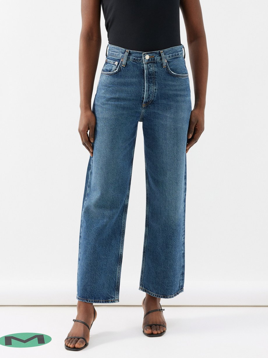 Blue Ren regenerative-cotton straight-leg jeans, Agolde