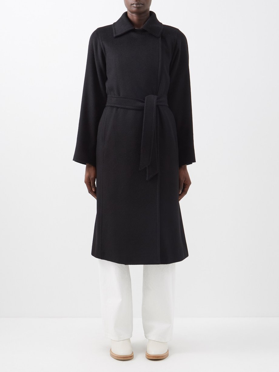 Black Manuela coat | Max Mara | MATCHES UK