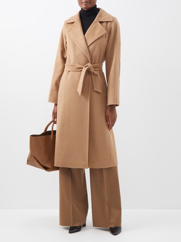 Brown Manuela coat | Max Mara | MATCHES UK