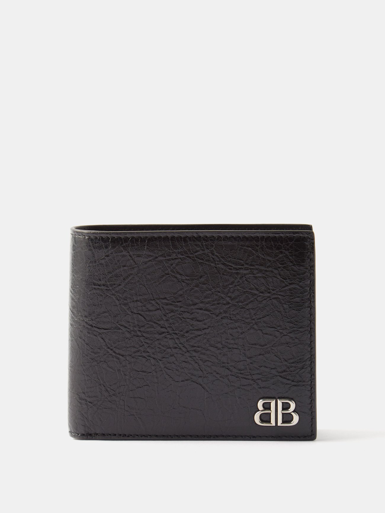 Fendi Bi-fold Wallet With Logo in Metallic for Men