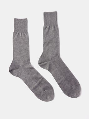 Falke No.9 Fil d'Écosse cotton-blend socks