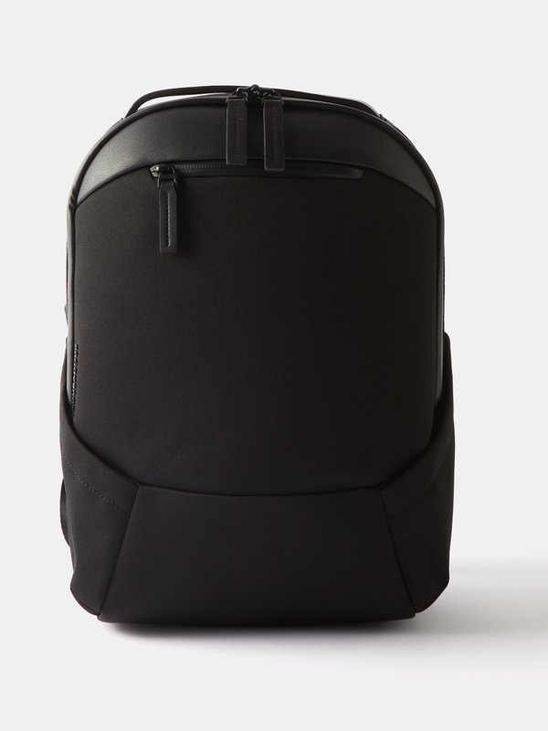 Black Apex 3.0 Compact nylon backpack | Troubadour | MATCHES UK